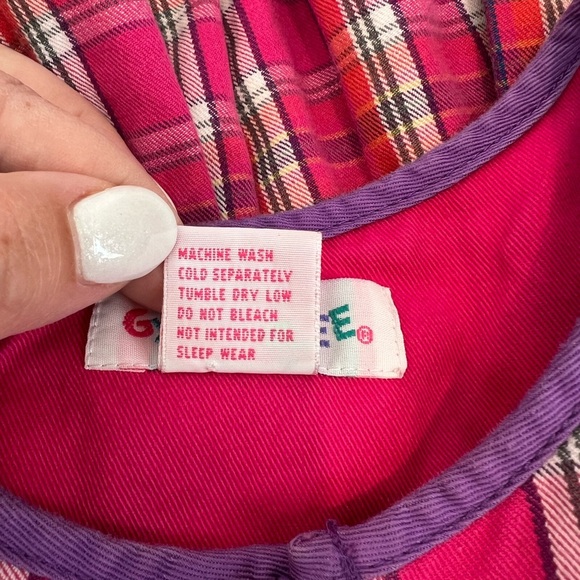 Gymboree Rainbow Tag Vintage Pink Plaid Dress Sleevless Zipper Size Large Girls - Picture 5 of 5